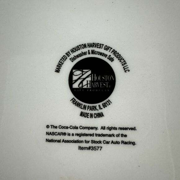 Coca-Cola NASCAR Gear Shift Jumbo Ceramic 24oz Coffee Mug Cup Houston Harvest 5" - Picture 9 of 9